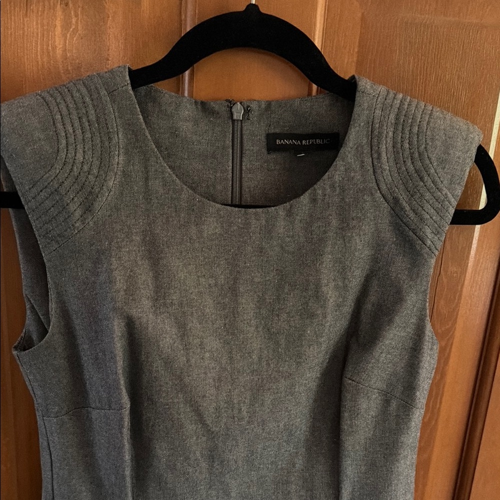Banana Republic Gray Sheath Dress